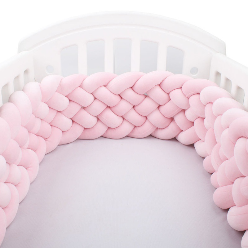 Tour de lit tressé bébé Babyhouse – Uni 6 Brins