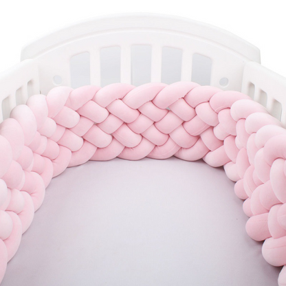 Tour de lit tressé bébé Babyhouse – Uni 6 Brins