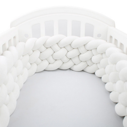 Tour de lit tressé bébé Babyhouse – Uni 6 Brins