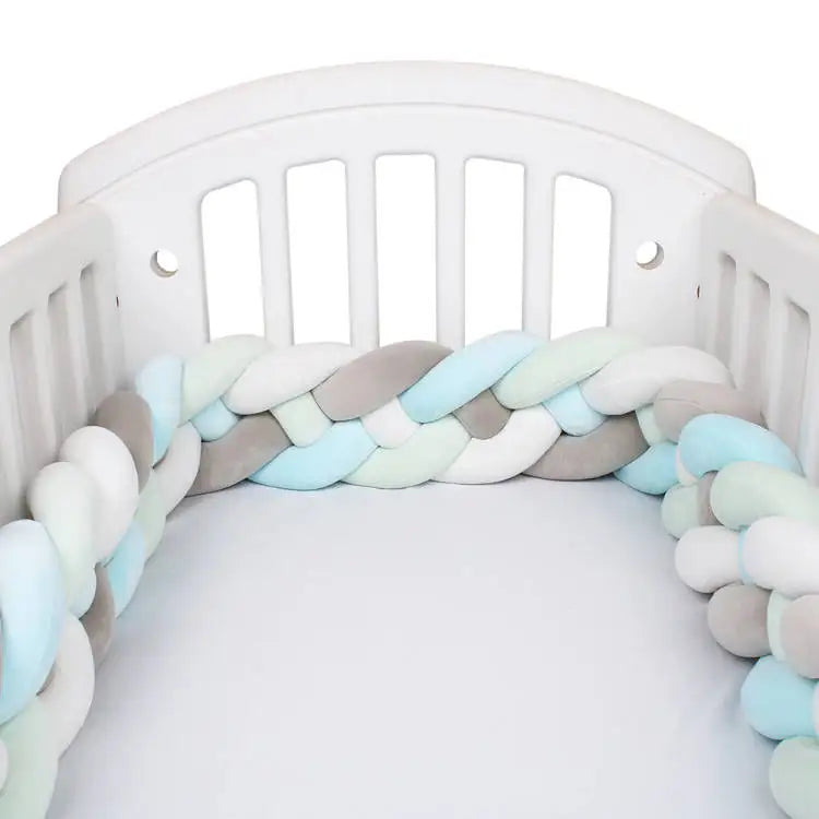 Tour de lit tressé bébé Babyhouse – Multicolore 4 Brins