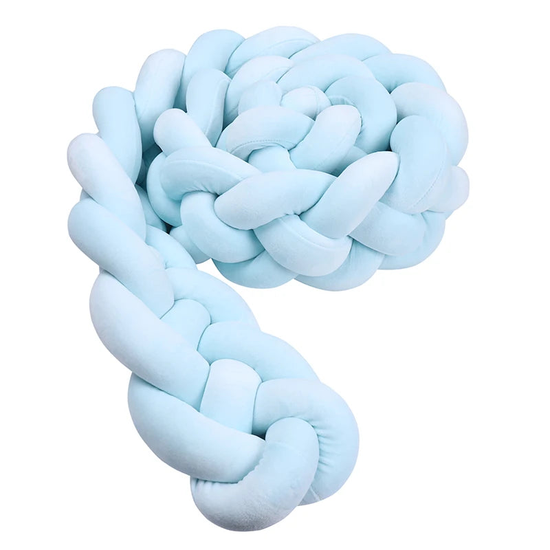 Tour de lit tressé bébé Babyhouse – Uni 4 Brins