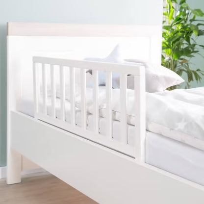 Barrière de lit en bois blanc Babyhouse – Protection anti-chute bébé et enfants