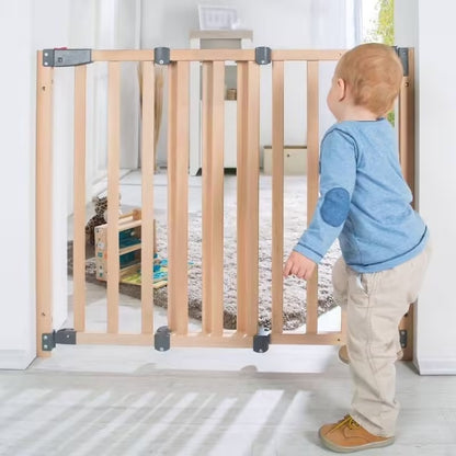 Barrière de sécurité en bois massif avec portillon magnétique Babyhouse