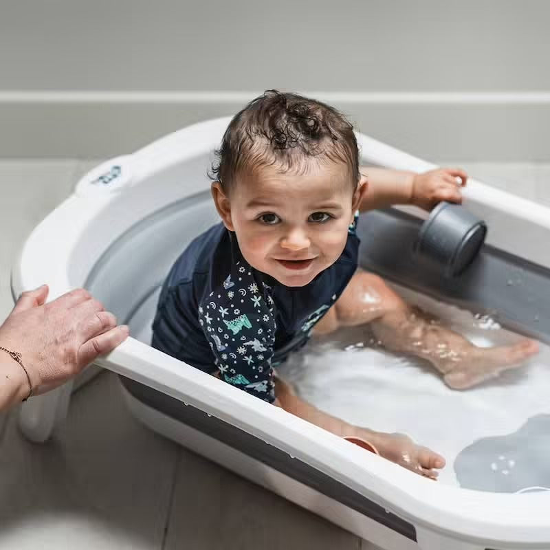 Pack bain bébé 7-en-1 Babyhouse – Baignoire pliable, transat, thermomètre et accessoires