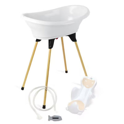 Pack bain bébé 5-en-1 Babyhouse – Baignoire sur pied, transat et accessoire