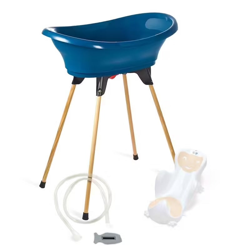 Pack bain bébé 5-en-1 Babyhouse – Baignoire sur pied, transat et accessoire