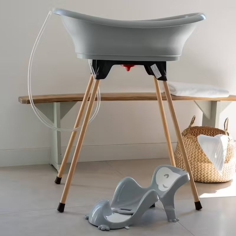 Pack bain bébé 5-en-1 Babyhouse – Baignoire sur pied, transat et accessoire