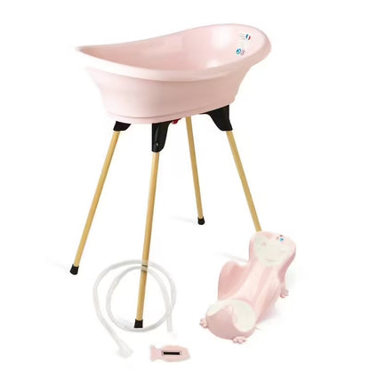 Pack bain bébé 5-en-1 Babyhouse – Baignoire sur pied, transat et accessoire