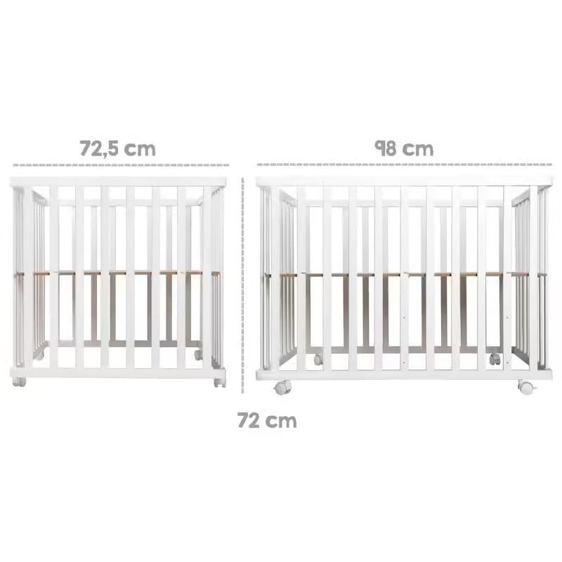 Parc bébé rectangulaire sur roulettes Babyhouse