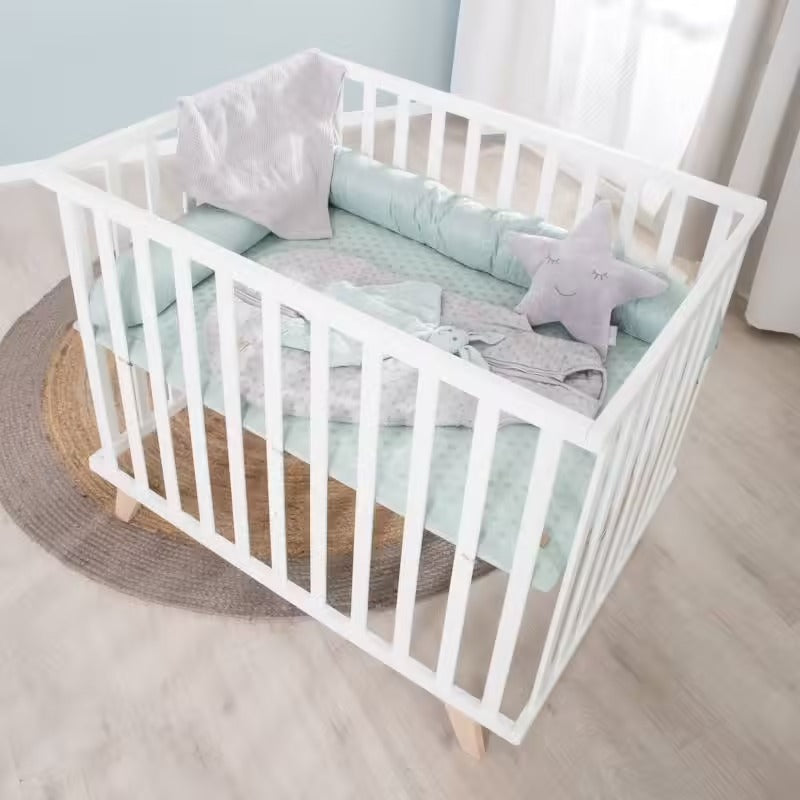 Parc bébé scandinave en bois massif Babyhouse