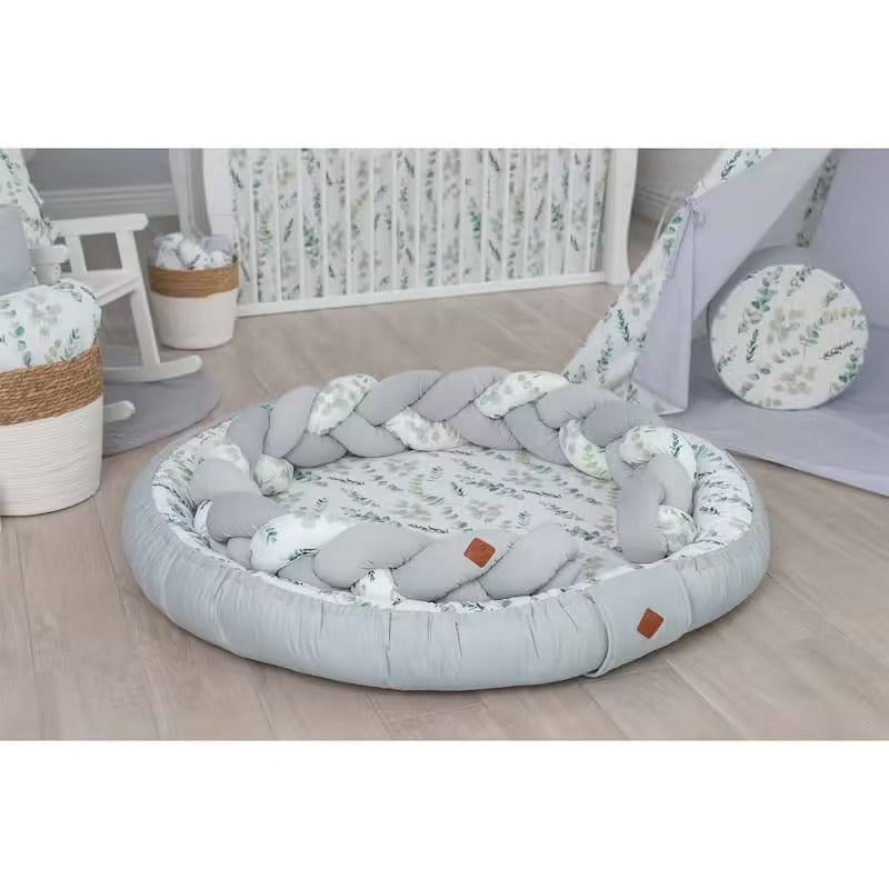 Parc de jeux tapis d'éveil eucalyptus Babyhouse