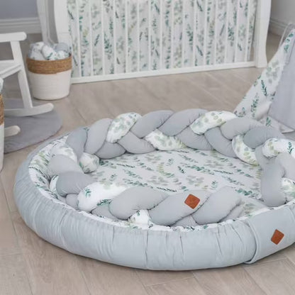 Parc de jeux tapis d'éveil eucalyptus Babyhouse