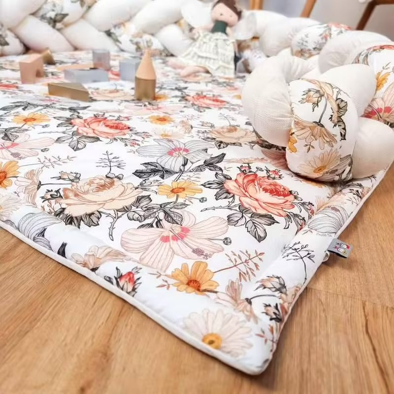 Tapis de parc et d’éveil réversible Babyhouse – Néo Vintage